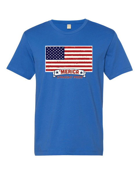 'Merica Straight Pride - Short Sleeve Guys T-Shirt