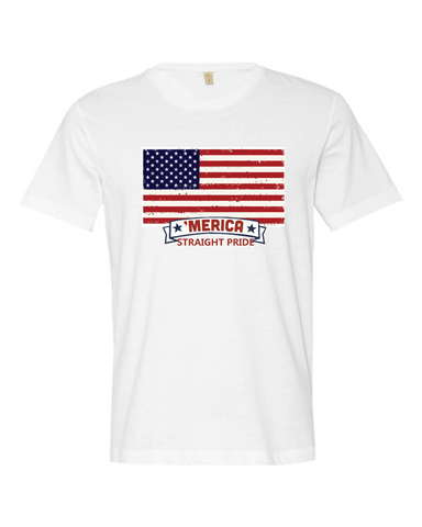 'Merica Straight Pride - Short Sleeve Guys T-Shirt