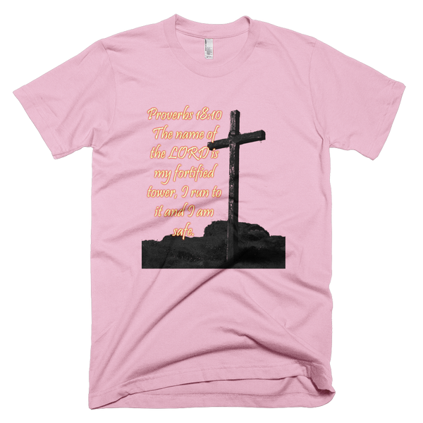 Proverbs 18:10 - Short Sleeve Guys T-Shirt