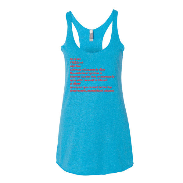 Tolerant Def - Ladies Tank Top