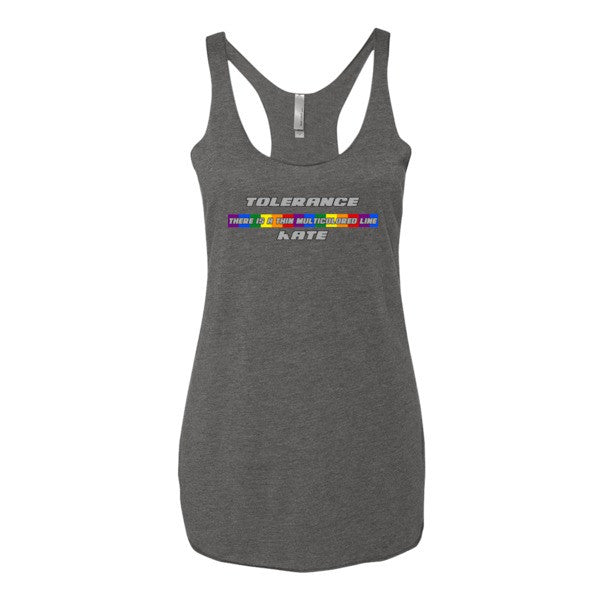 Thin Multicolored Line - Ladies tank top