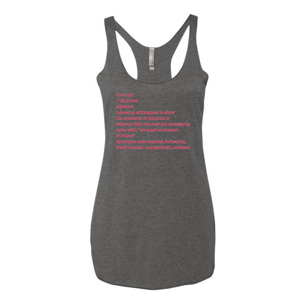 Tolerant Def - Ladies Tank Top