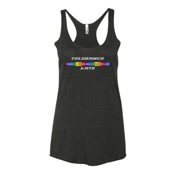 Thin Multicolored Line - Ladies tank top