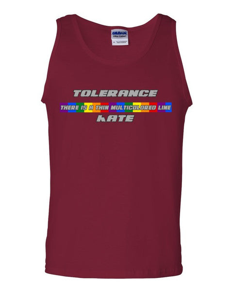 Thin Multicolored Line - Guys Tank top