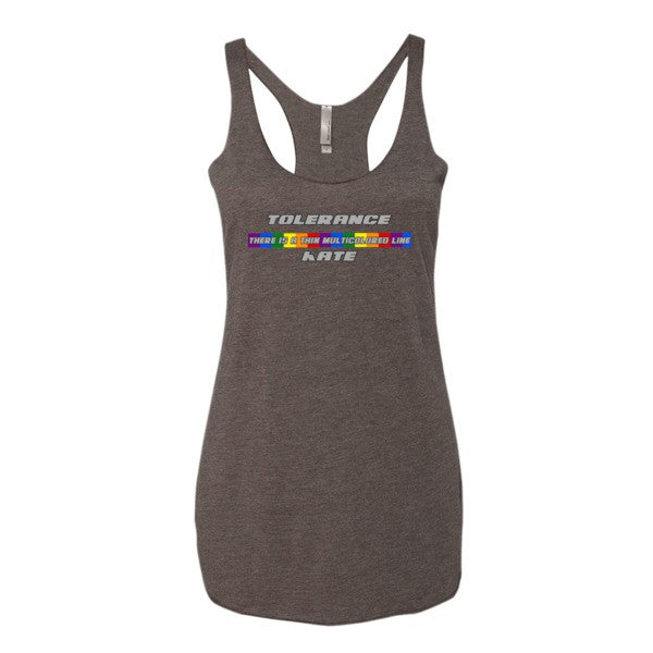 Thin Multicolored Line - Ladies tank top