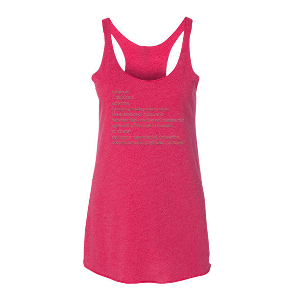 Tolerant Def - Ladies Tank Top