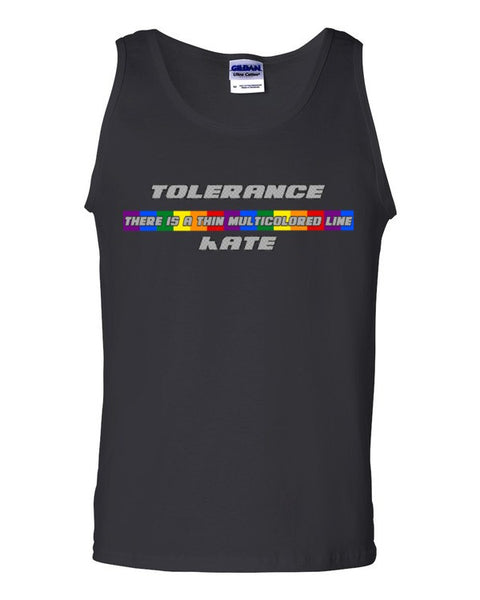 Thin Multicolored Line - Guys Tank top