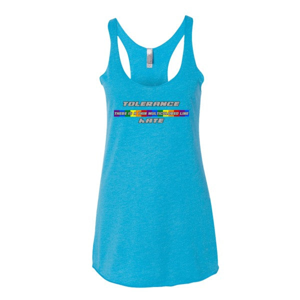 Thin Multicolored Line - Ladies tank top