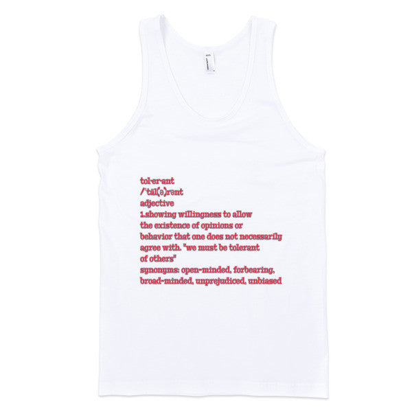 Tolerant Def - Classic Guys Tank Top