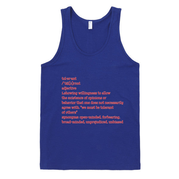 Tolerant Def - Classic Guys Tank Top