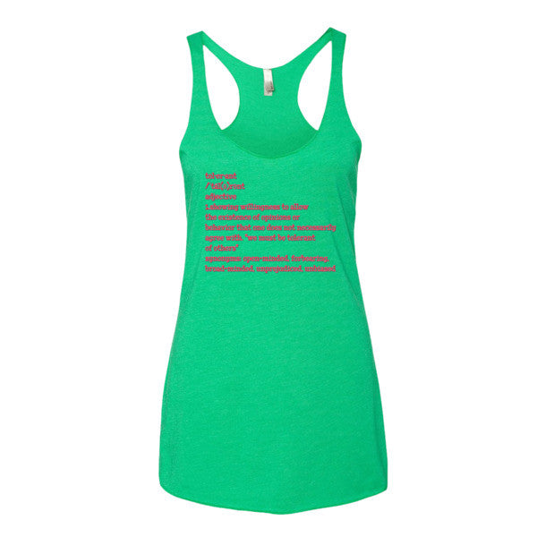 Tolerant Def - Ladies Tank Top