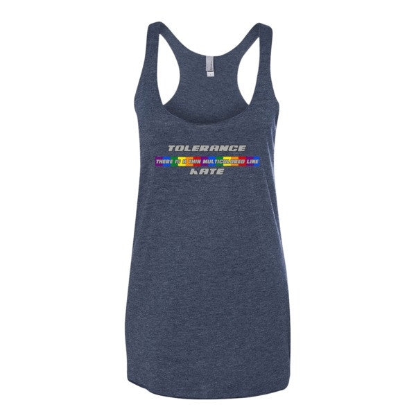 Thin Multicolored Line - Ladies tank top