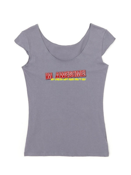 I'm Awesome -  Cap Sleeve Ladies Tank