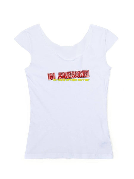 I'm Awesome -  Cap Sleeve Ladies Tank