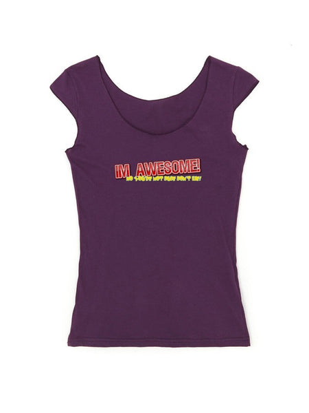 I'm Awesome -  Cap Sleeve Ladies Tank